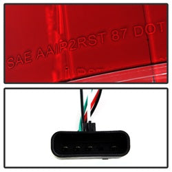 (Spyder) LED Tail Lights - Red Clear by Spyder Auto