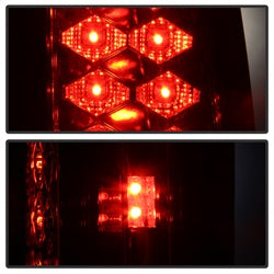 (Spyder) LED Tail Lights - Red Clear by Spyder Auto