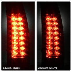 (Spyder) LED Tail Lights - Red Clear by Spyder Auto