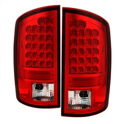 (Spyder) LED Tail Lights - Red Clear by Spyder Auto