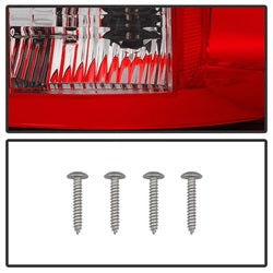 (Spyder) LED Tail Lights - Red Clear by Spyder Auto