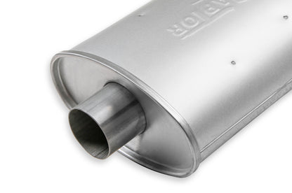 2.5" Inlet, 2.5" Outlet, Case Dimensions 4.5" High x 10" Wide x 13" Long by FlowTech