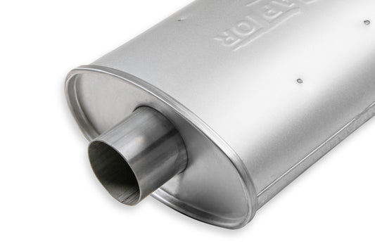2.5" Inlet, 2.5" Outlet, Case Dimensions 4.5" High x 10" Wide x 13" Long by FlowTech