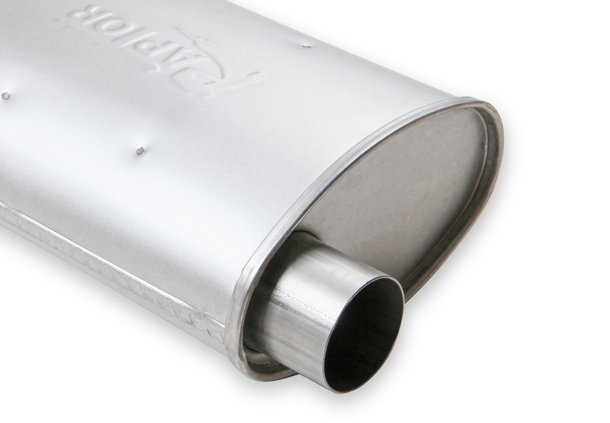 2.5" Inlet, 2.5" Outlet, Case Dimensions 4.5" High x 10" Wide x 13" Long by FlowTech