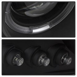 (Spyder Signature) Projector Headlights - LED Halo - Black by Spyder Auto