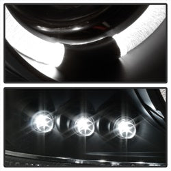 (Spyder Signature) Projector Headlights - LED Halo - Black by Spyder Auto