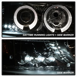 (Spyder Signature) Projector Headlights - LED Halo - Chrome by Spyder Auto