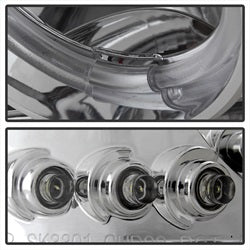(Spyder Signature) Projector Headlights - LED Halo - Chrome by Spyder Auto