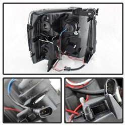 (Spyder Signature) Projector Headlights - LED Halo - Black by Spyder Auto
