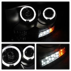 (Spyder Signature) Projector Headlights - LED Halo - Black by Spyder Auto