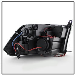 (Spyder Signature) Projector Headlights - LED Halo - Black by Spyder Auto