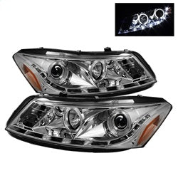 (Spyder Signature) Projector Headlights - LED Halo - Chrome by Spyder Auto