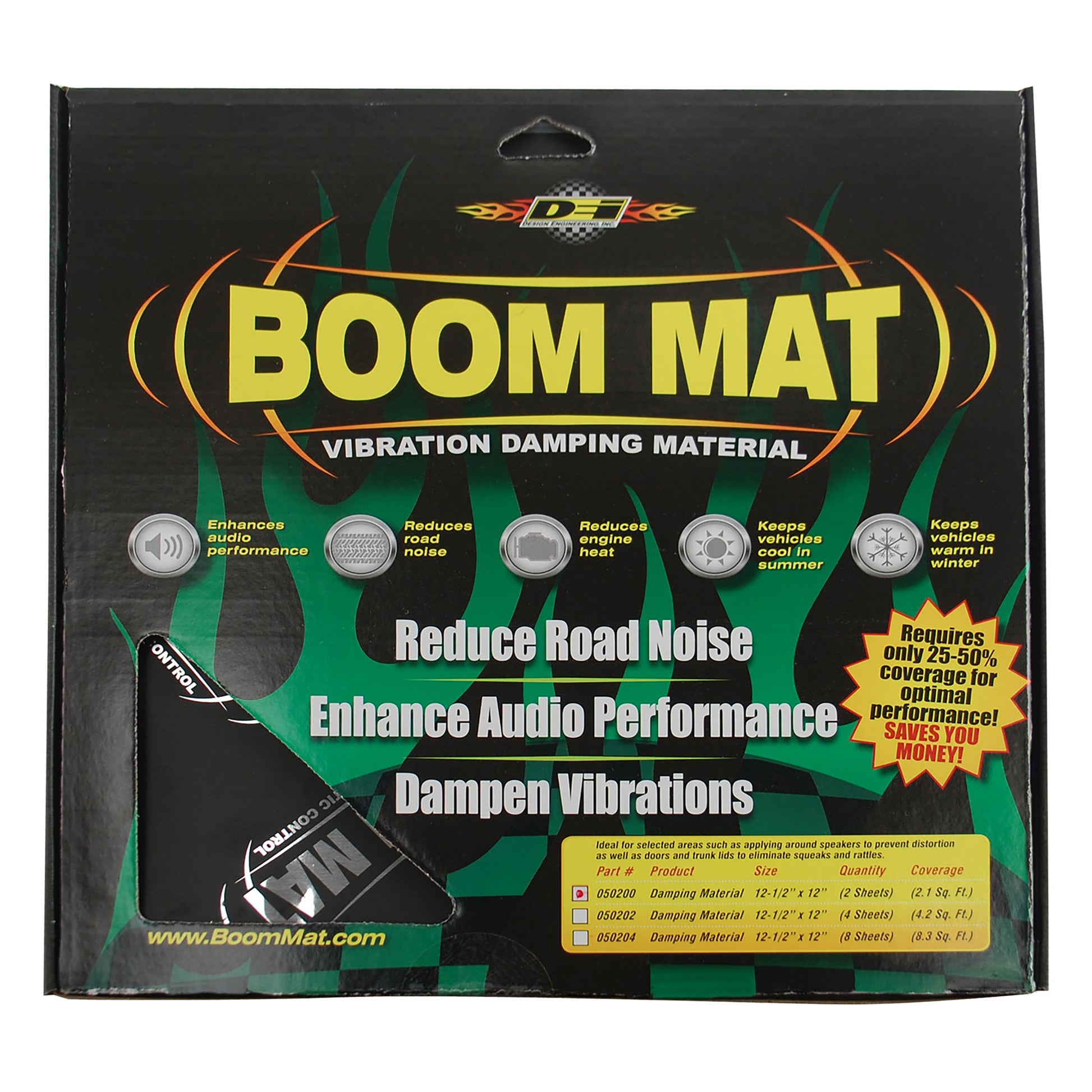 Eight 12 inch by 12-1/2 inch sheets of Boom Mat. by Design Engineering