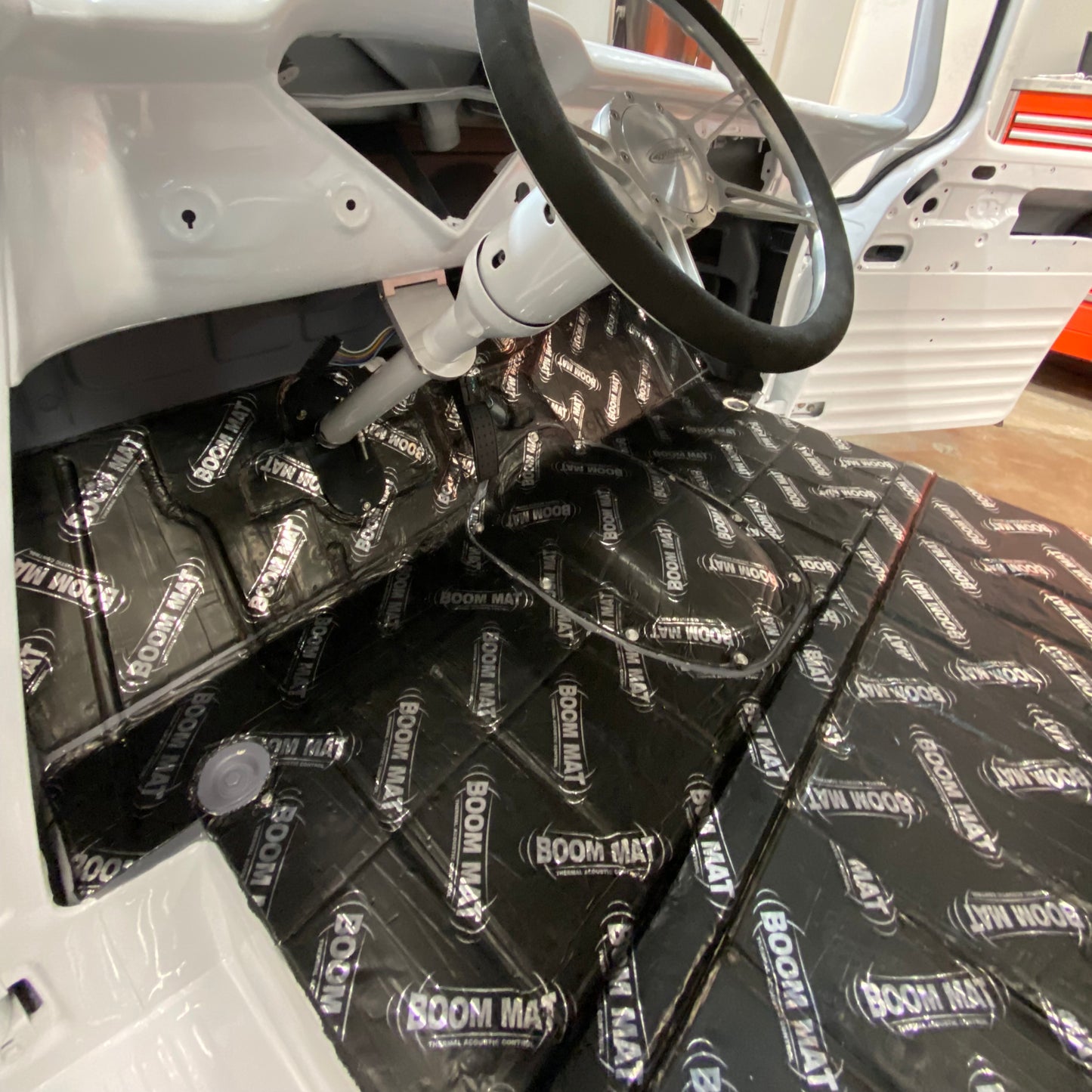 Eight 12 inch by 12-1/2 inch sheets of Boom Mat. by Design Engineering