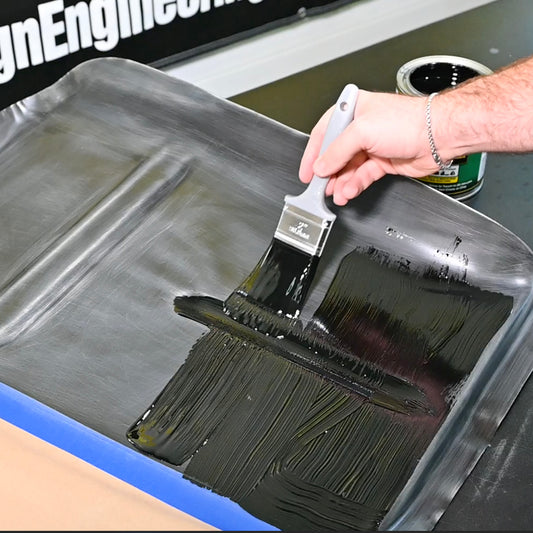 One can of Boom Mat Liquid damping material. by Design Engineering