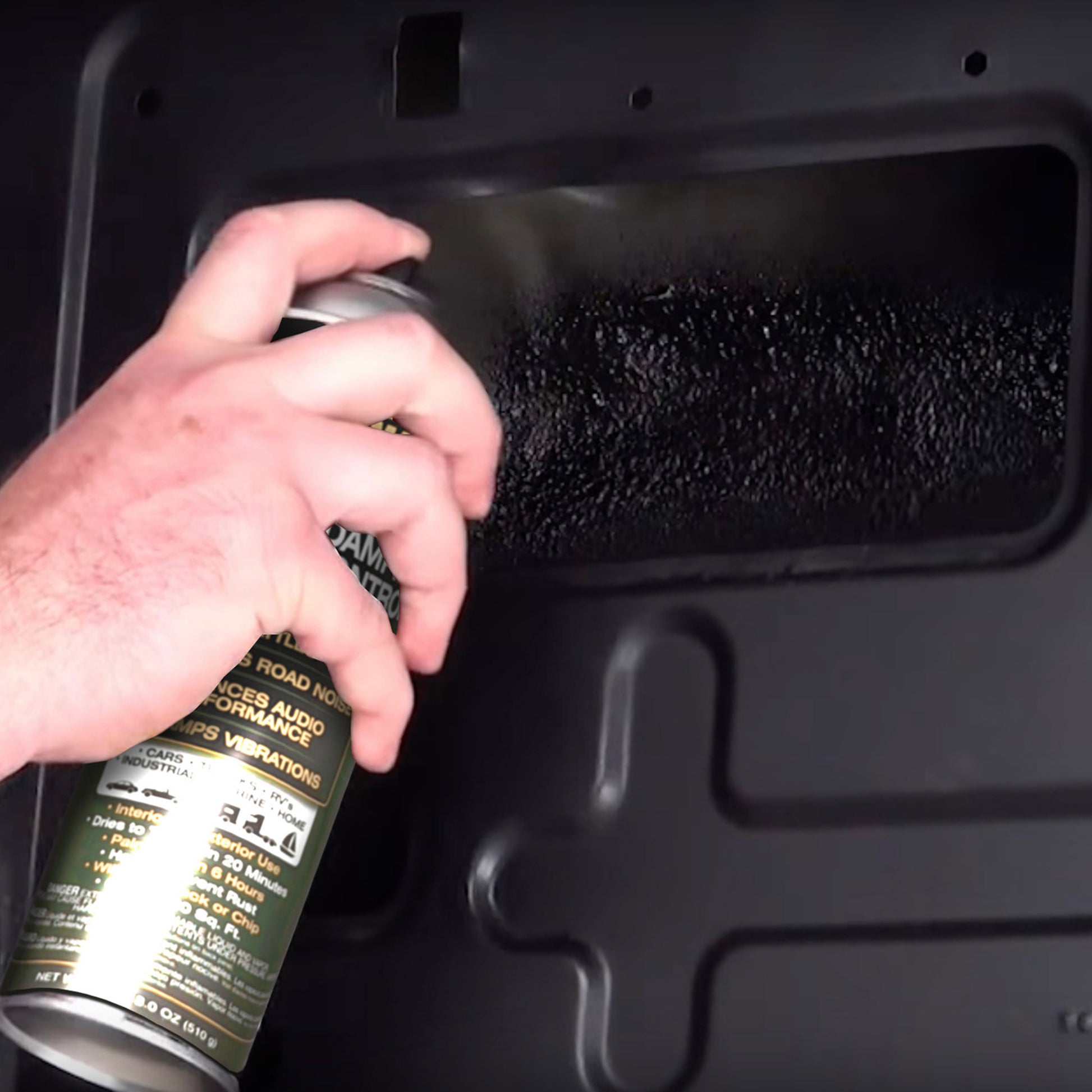 One 18 oz can of vibration damping spray. by Design Engineering
