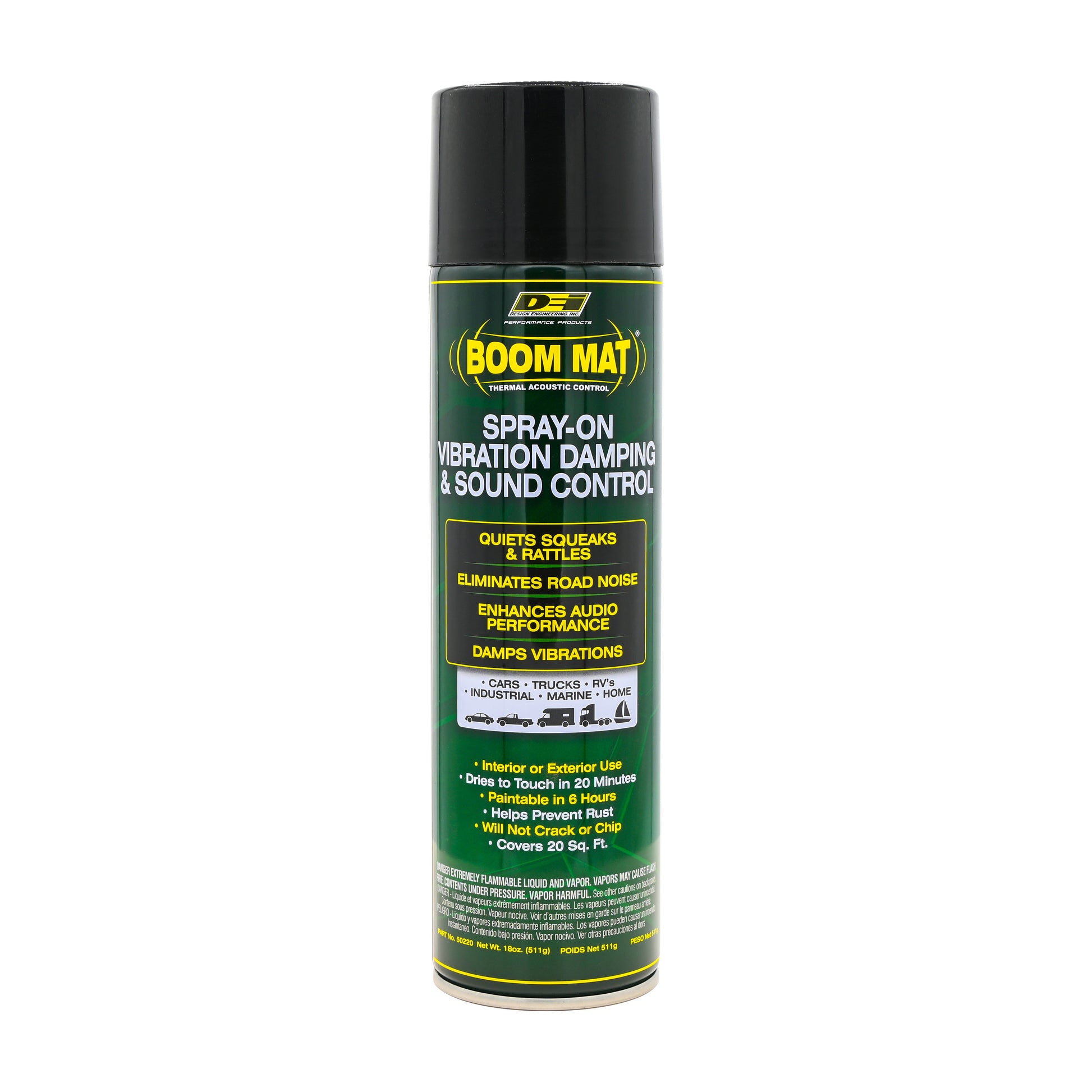 One 18 oz can of vibration damping spray. by Design Engineering