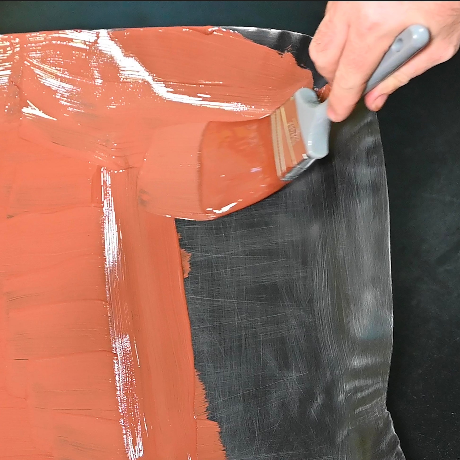 One quart can of red oxide primer. by Design Engineering