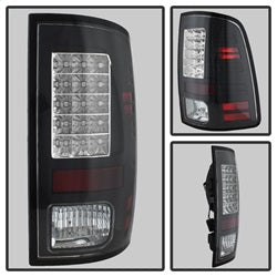 (Spyder) LED Tail Lights - Black by Spyder Auto