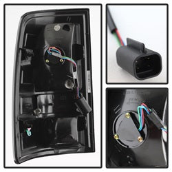 (Spyder) LED Tail Lights - Black by Spyder Auto