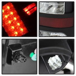 (Spyder) LED Tail Lights - Black by Spyder Auto
