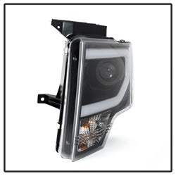 (Spyder Signature) Projector Headlights - Light Bar DRL - Black by Spyder Auto
