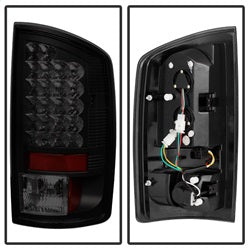 (Spyder) LED Tail Lights - Black Smoke by Spyder Auto