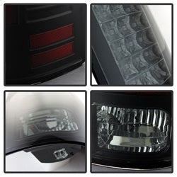 (Spyder) LED Tail Lights - Black Smoke by Spyder Auto