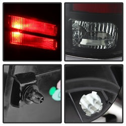 (Spyder) LED Tail Lights - Black Smoke by Spyder Auto