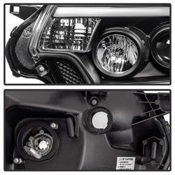 (Spyder Signature) Projector Headlights - Light Bar DRL - Black by Spyder Auto