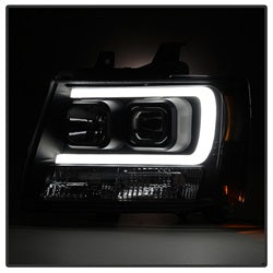 (Spyder Signature) Projector Headlights - Version 2 - Light Bar DRL - Black by Spyder Auto