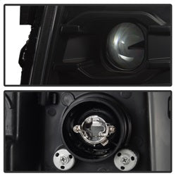 (Spyder Signature) Projector Headlights - Version 3 - LED DRL - Black by Spyder Auto