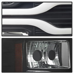 (Spyder Signature) Projector Headlights - Version 3 - LED DRL - Black by Spyder Auto