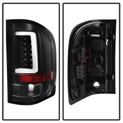 (Spyder) Light Bar LED Tail Lights - Version 3 - Black by Spyder Auto
