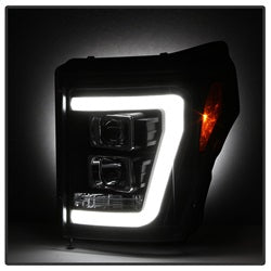 (Spyder Signature) Projector Headlights - Version 2 - Light Bar DRL - Black by Spyder Auto
