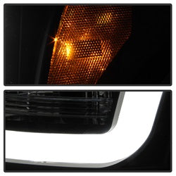 (Spyder Signature) Projector Headlights - Version 2 - Light Bar DRL - Black by Spyder Auto