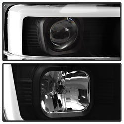 (Spyder Signature) Projector Headlights - Version 2 - Light Bar DRL - Black by Spyder Auto