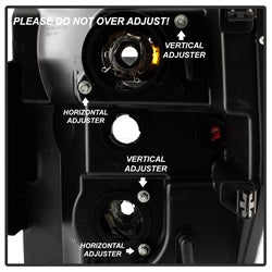 (Spyder Signature) Projector Headlights - Version 2 - Light Bar DRL - Black by Spyder Auto