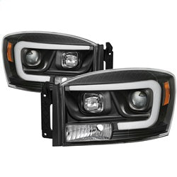 (Spyder Signature) Projector Headlights - Version 2 - Light Bar DRL - Black by Spyder Auto
