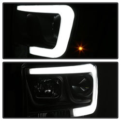 (Spyder Signature) Projector Headlights - Version 2 - Light Bar DRL - Black by Spyder Auto