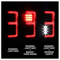 (Spyder) LED Tail Lights - Black by Spyder Auto