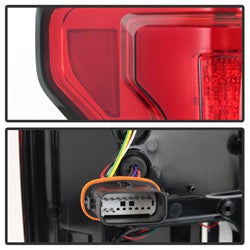(Spyder) LED Tail Lights - Red Clear by Spyder Auto