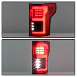 (Spyder) LED Tail Lights - Red Clear by Spyder Auto