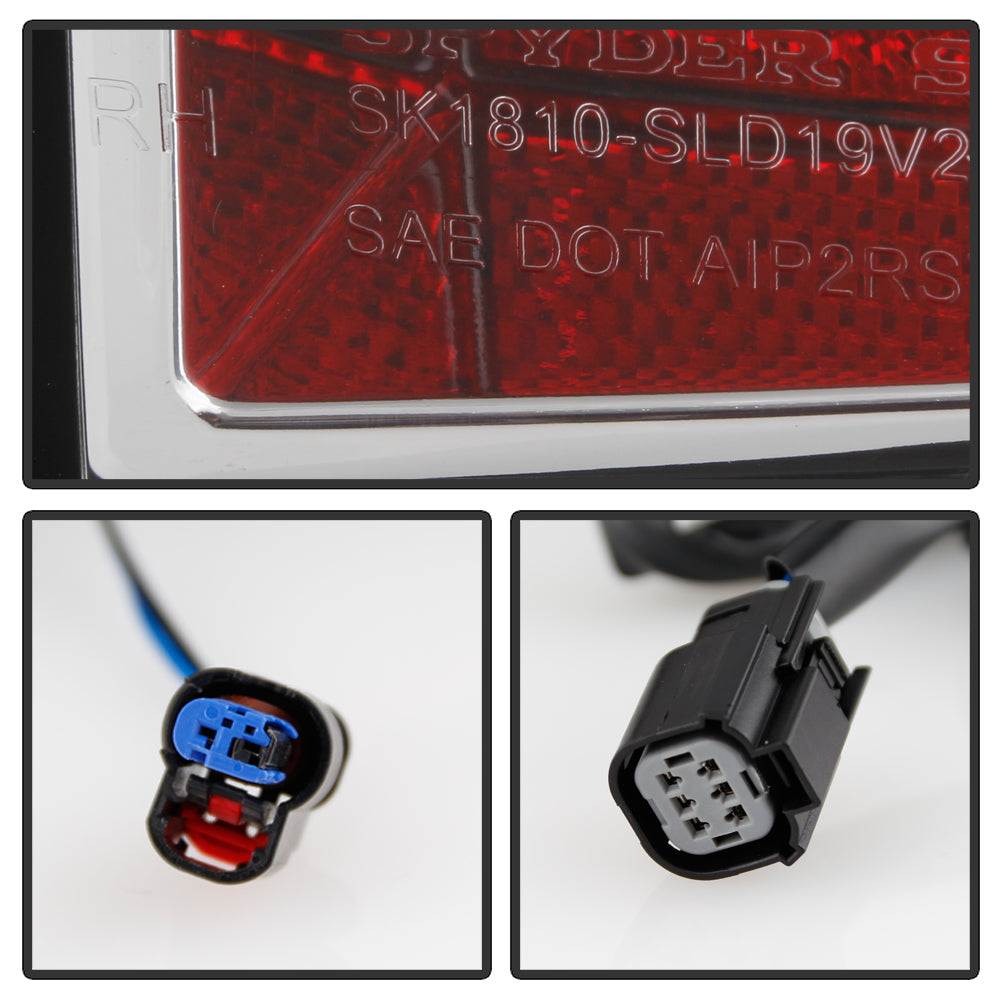 (Spyder) LED Tail Lights - Chrome by Spyder Auto