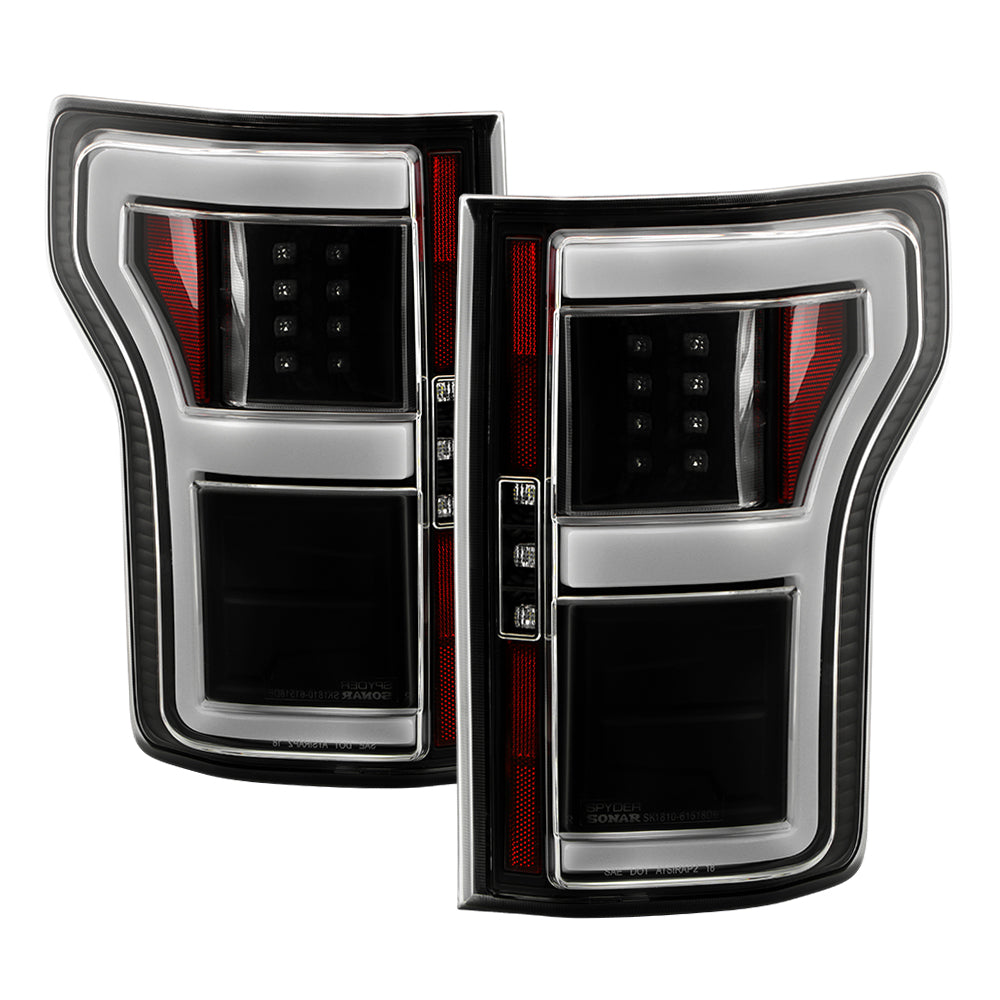 (Spyder) LED Tail Lights - Black by Spyder Auto