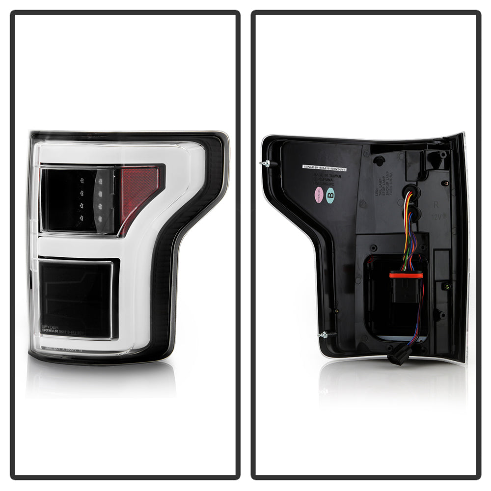 (Spyder) LED Tail Lights - Black by Spyder Auto