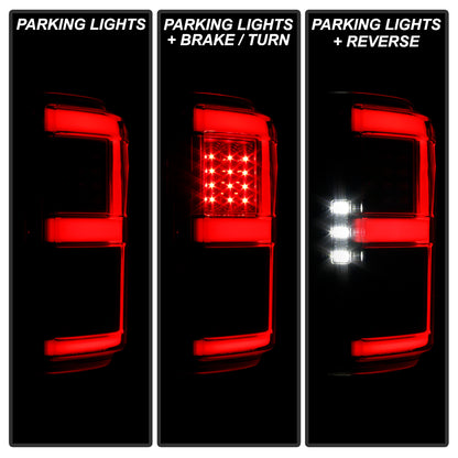 (Spyder) LED Tail Lights - Black by Spyder Auto
