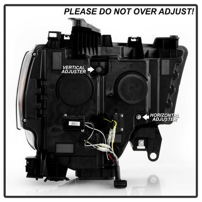 (Spyder Apex) High-Power LED Module (Low Beam) Equipped Headlights - Black by Spyder Auto