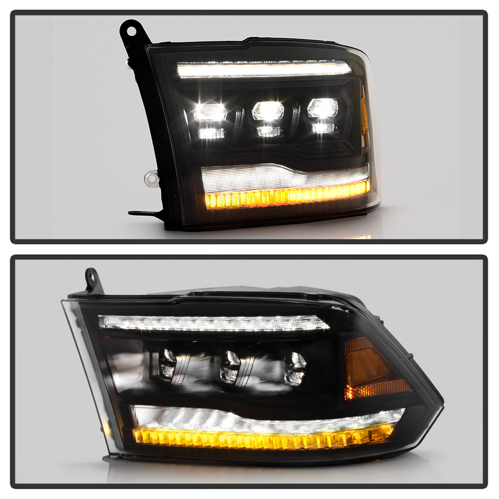 High-Power LED Module (High Beam And Low Beam) Equipped Headlights - Black by Spyder Auto