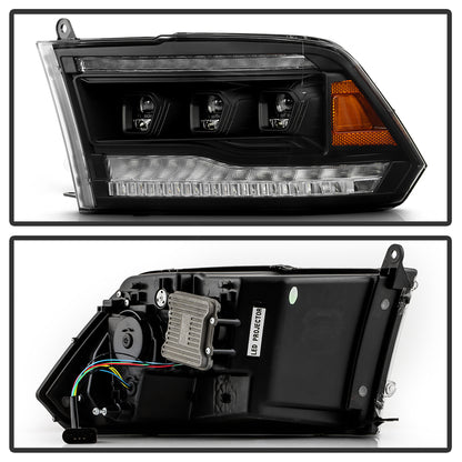 High-Power LED Module (High Beam And Low Beam) Equipped Headlights - Black by Spyder Auto